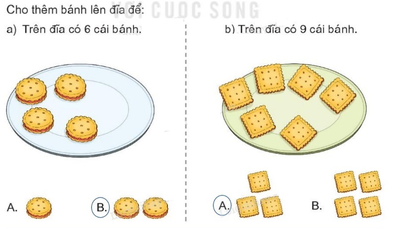 Bài 2: Các số 6, 7, 8, 9, 10 SGK toán lớp 1 tập 1 trang 14