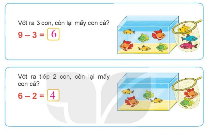 Cách giải Bài 11 Phép trừ trong phạm vi 10 toán lớp 1 tập 1 SGK kết nối tri thức