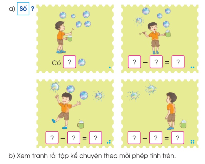 Giải SGK toán lớp 1 Tập 1 cánh diều bài 14 Phép trừ trong phạm vi 6 (tiếp theo)