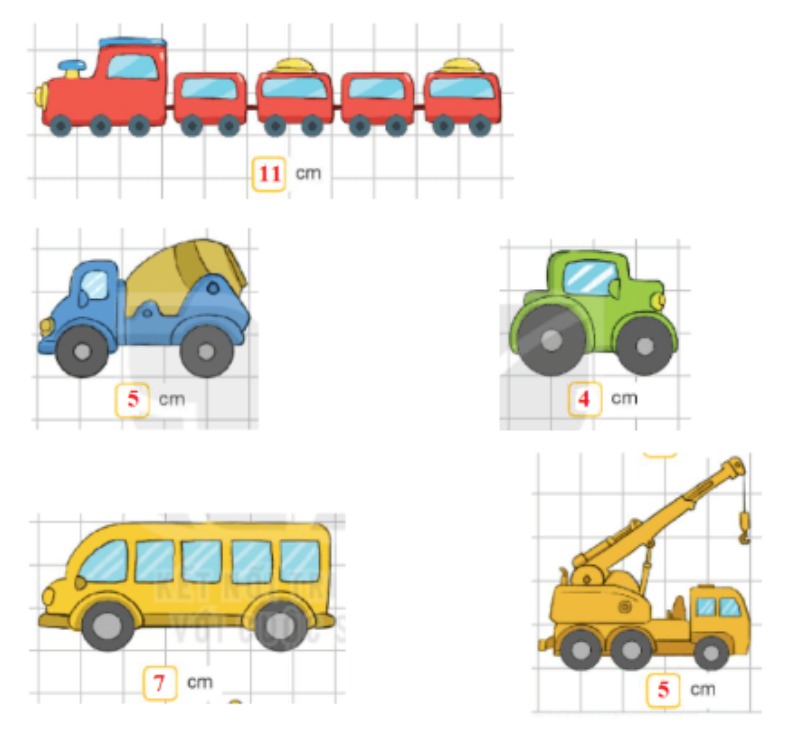 giải sgk toán lớp 1 tập 2 kết nối tri thức trang 36 bài 27 thực hành ước lượng và đo độ dài